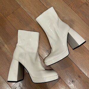White Ankle Boots